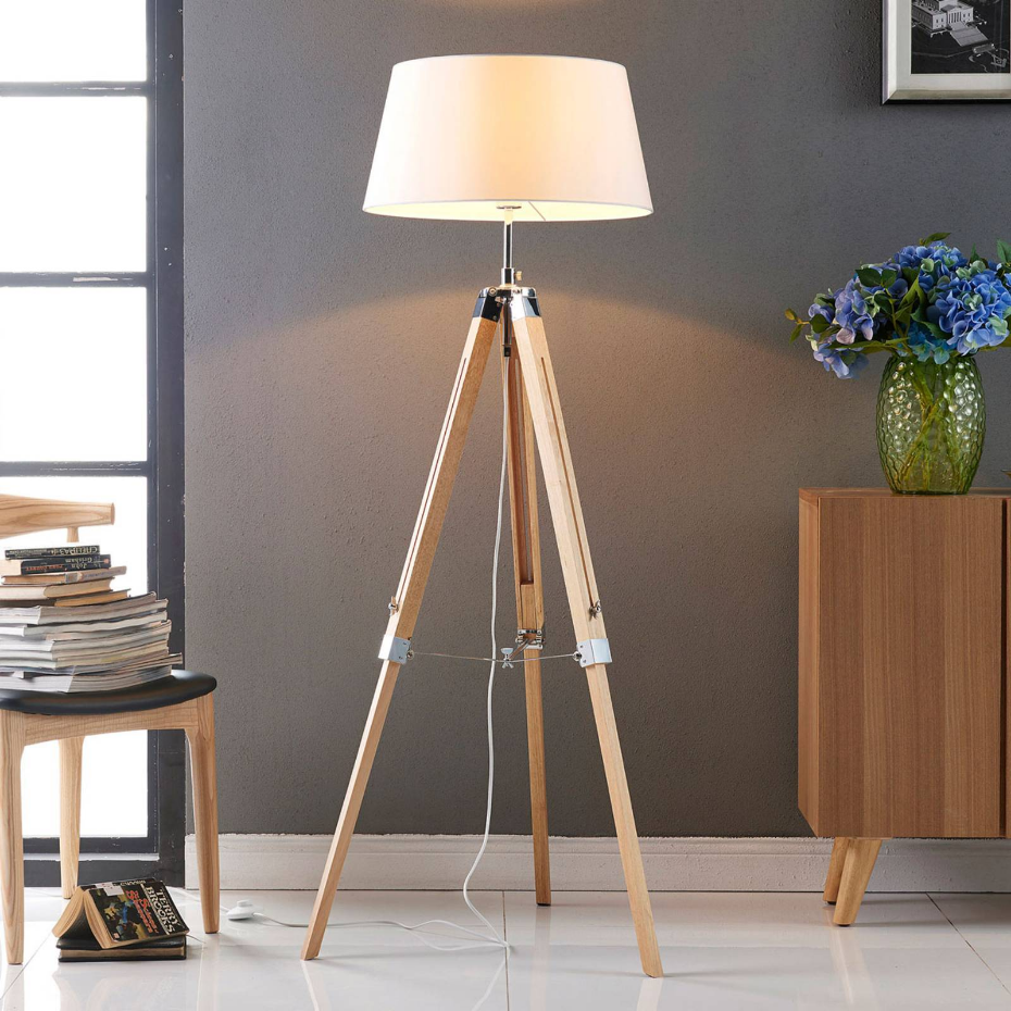 Lampadaire en bois scandinave, Katie