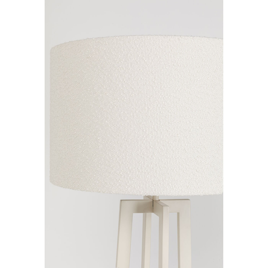 Lampadaire en acier, soie et lin, TIMON
