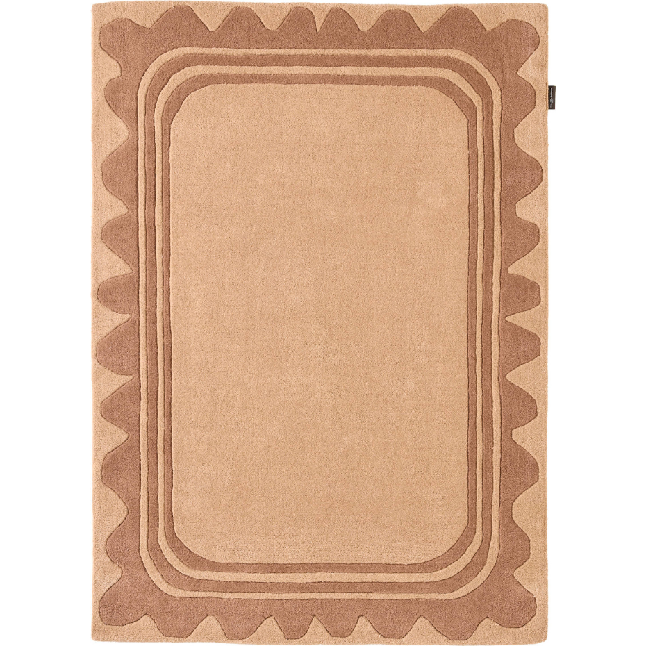 Tapis rectangulaire en laine et coton Cèdre