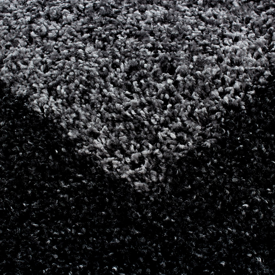 Tapis de salon shaggy rond bicolore OTTA