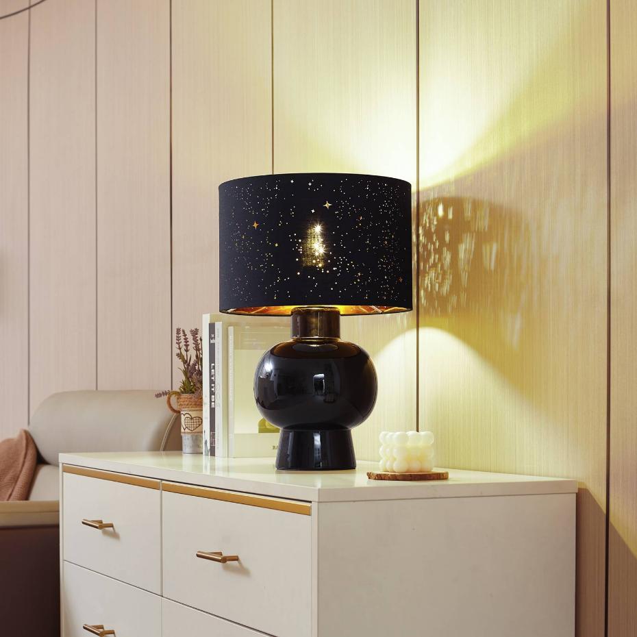 Lampe à poser en textile scandinave, Arved