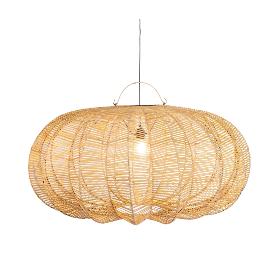 Suspension XL en rotin naturel FRUIT