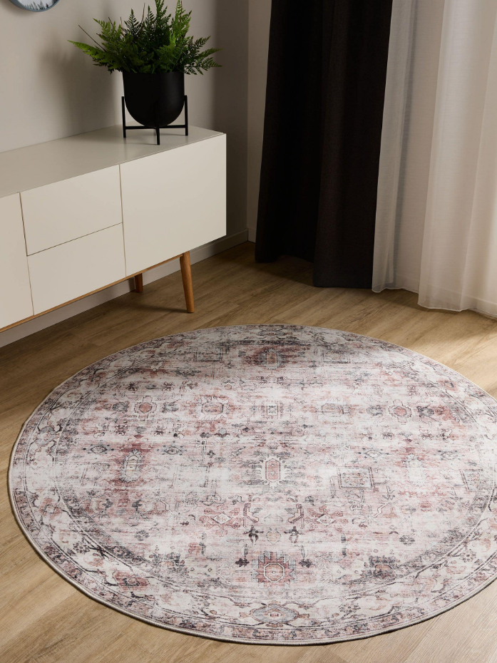 Tapis rond lavables GEORGE