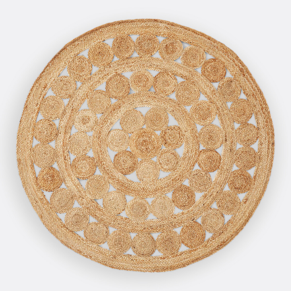 Tapis rond en jute, Aftas