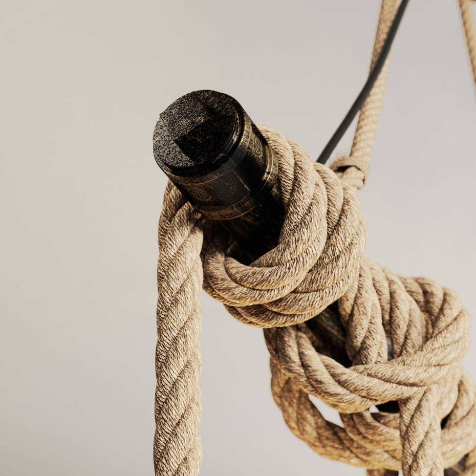 Suspension en métal vintage, Hajo