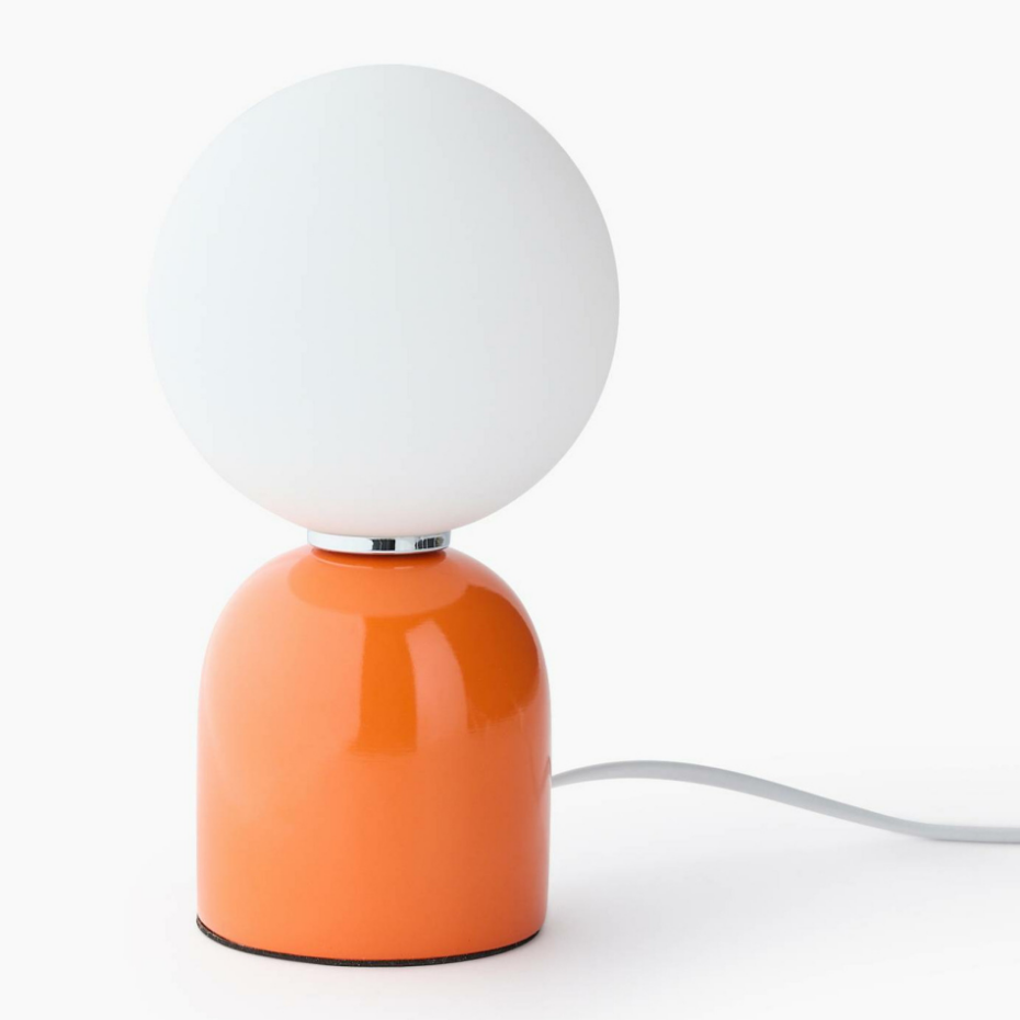 Lampe boule, 12xH22cm, en métal