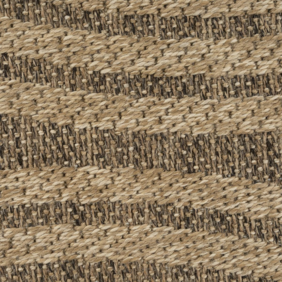 Tapis extérieur intérieur LYN13 REZA aspect jute motif arc-en-ciel