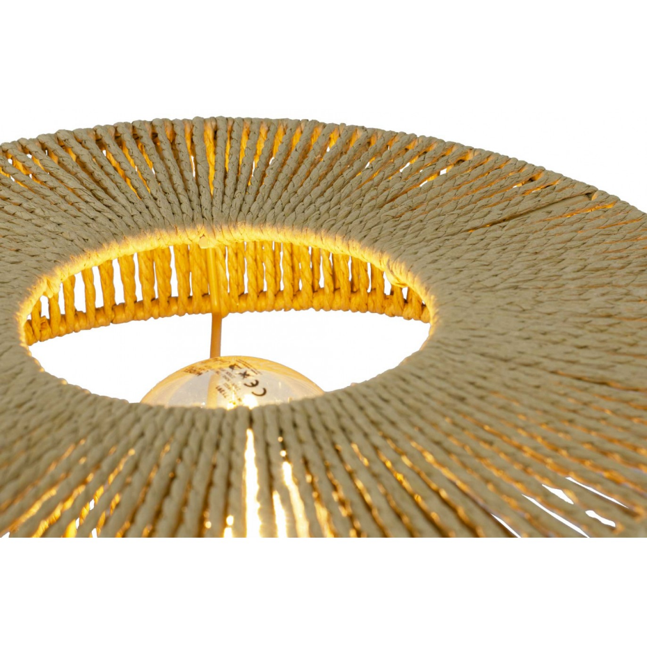 Lampe à poser en corde et métal, TOZA