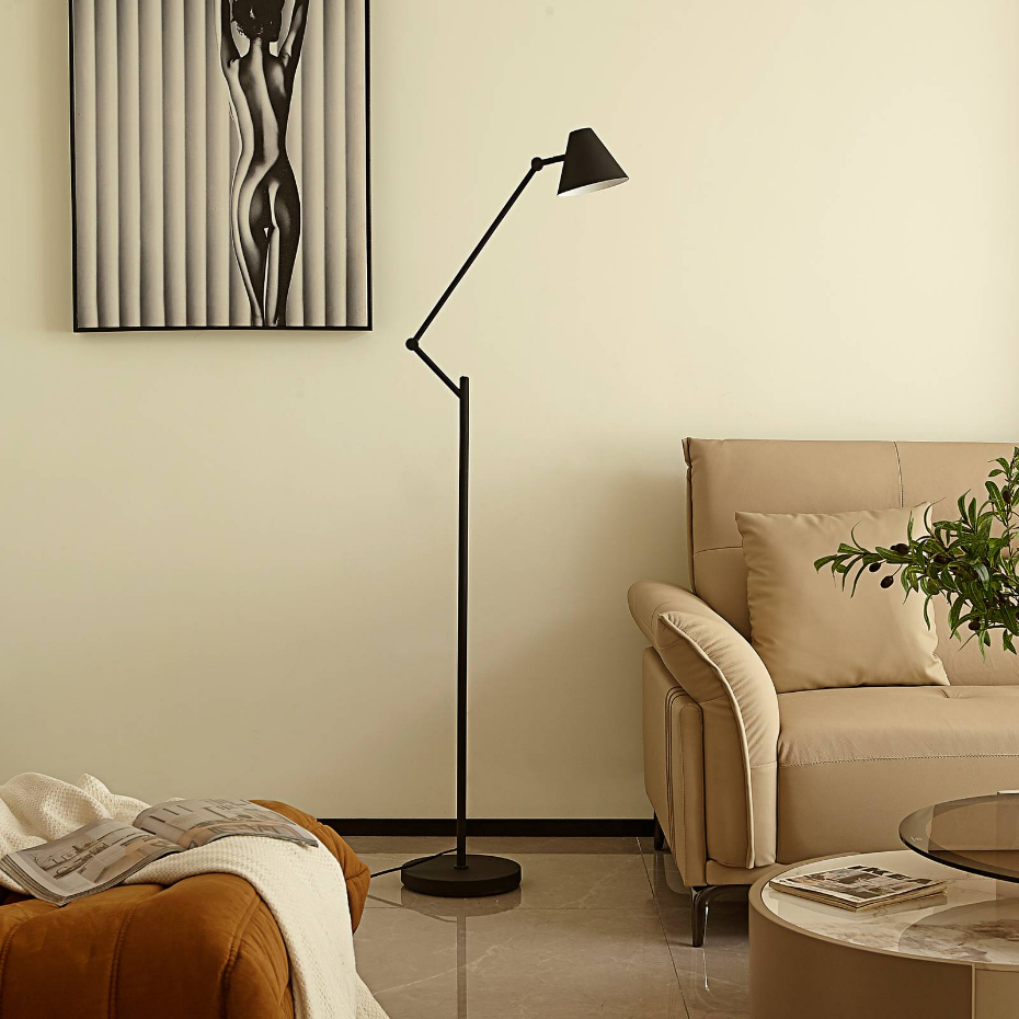 Lampadaire en métal moderne, Phina