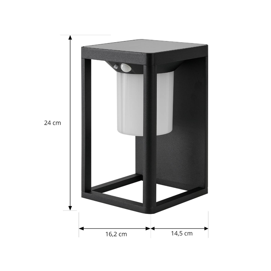 Lampe solaire extérieure en aluminiumLED
