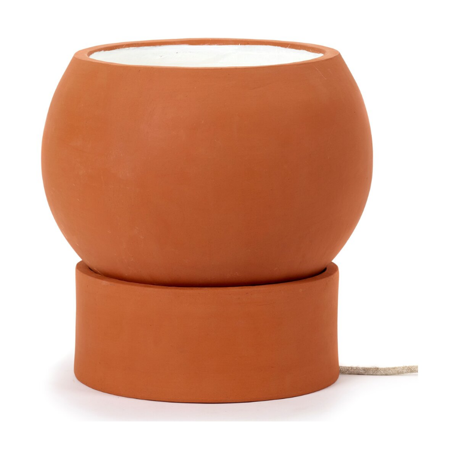 Lampe De Chevet Terra En Terre Cuite D31 Cm