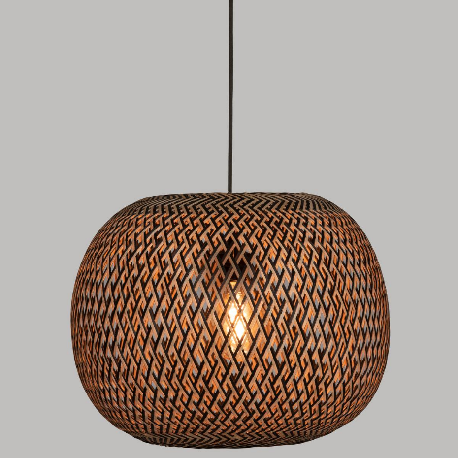 Suspension bambou tressé design ethnique SINAI