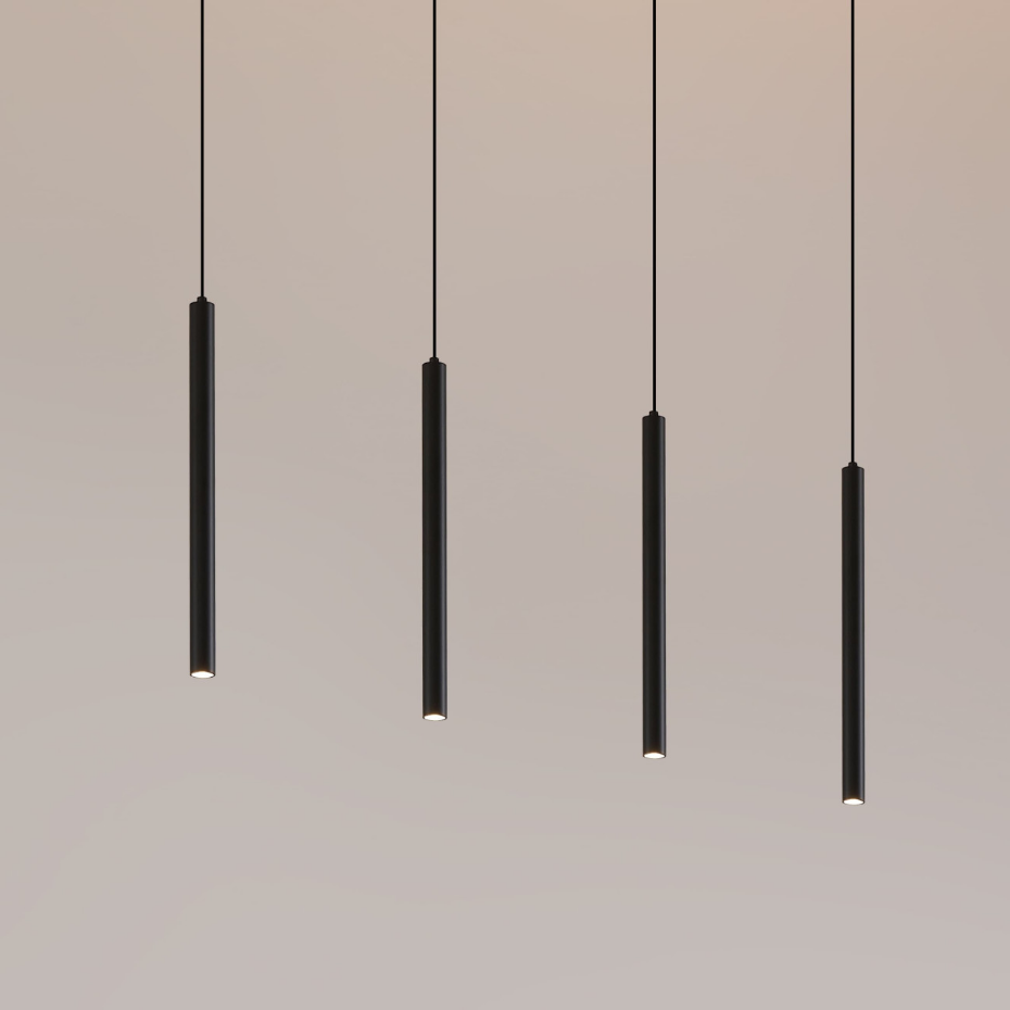 Kit rail 4 tubes LED suspendus - LYNE