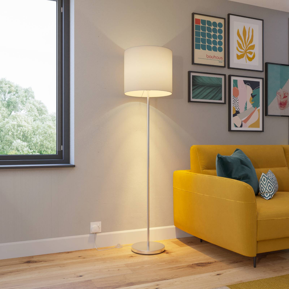 Lampadaire en textile moderne, Everly