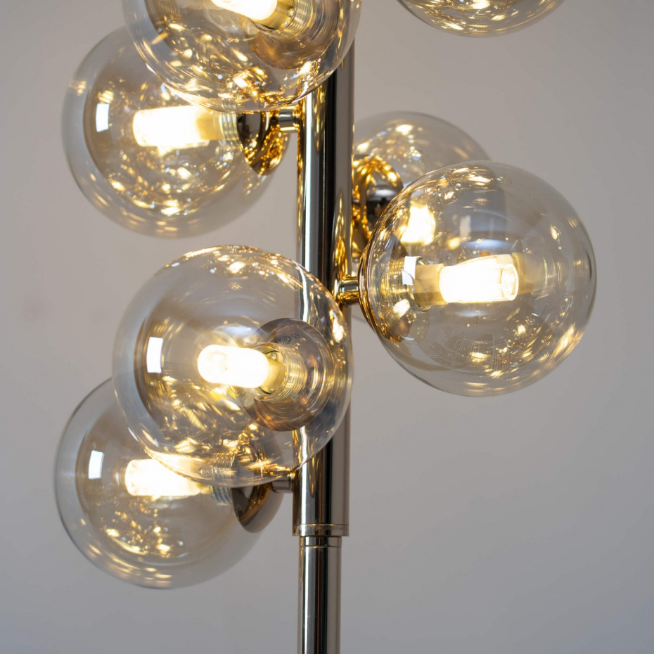 Lampadaire à 12 sphères en verre - AMBROSIA