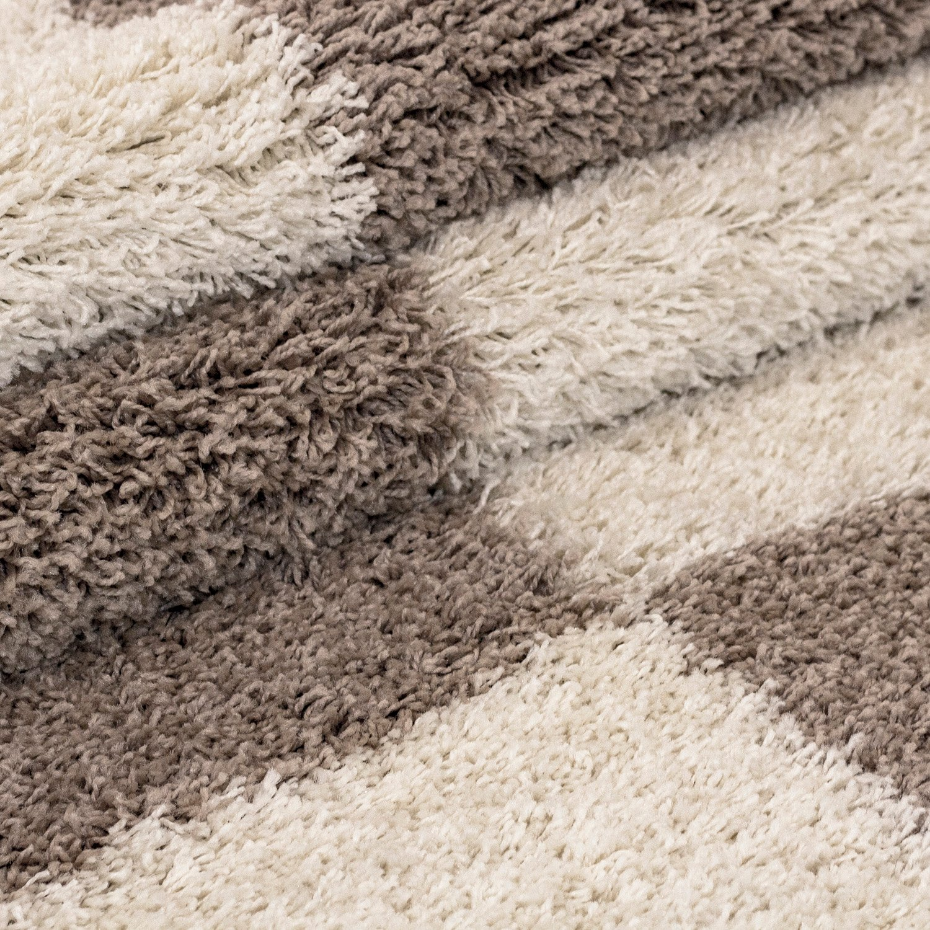 Tapis shaggy à motif géométrique GALA