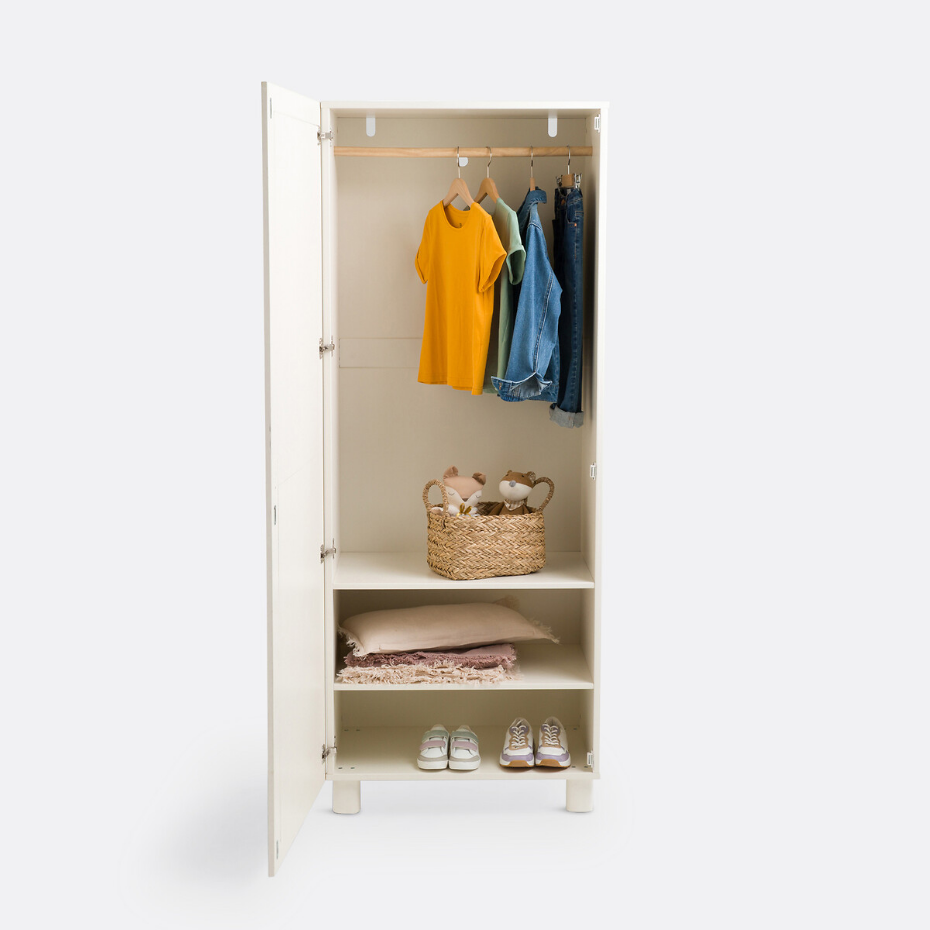 Armoire penderie, 1 porte, Ptilu