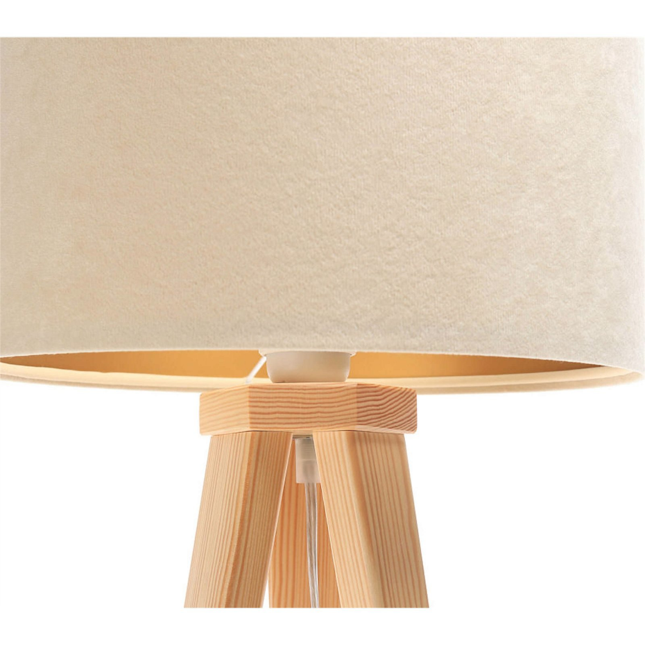 Lampe de chevet en bois Glamour