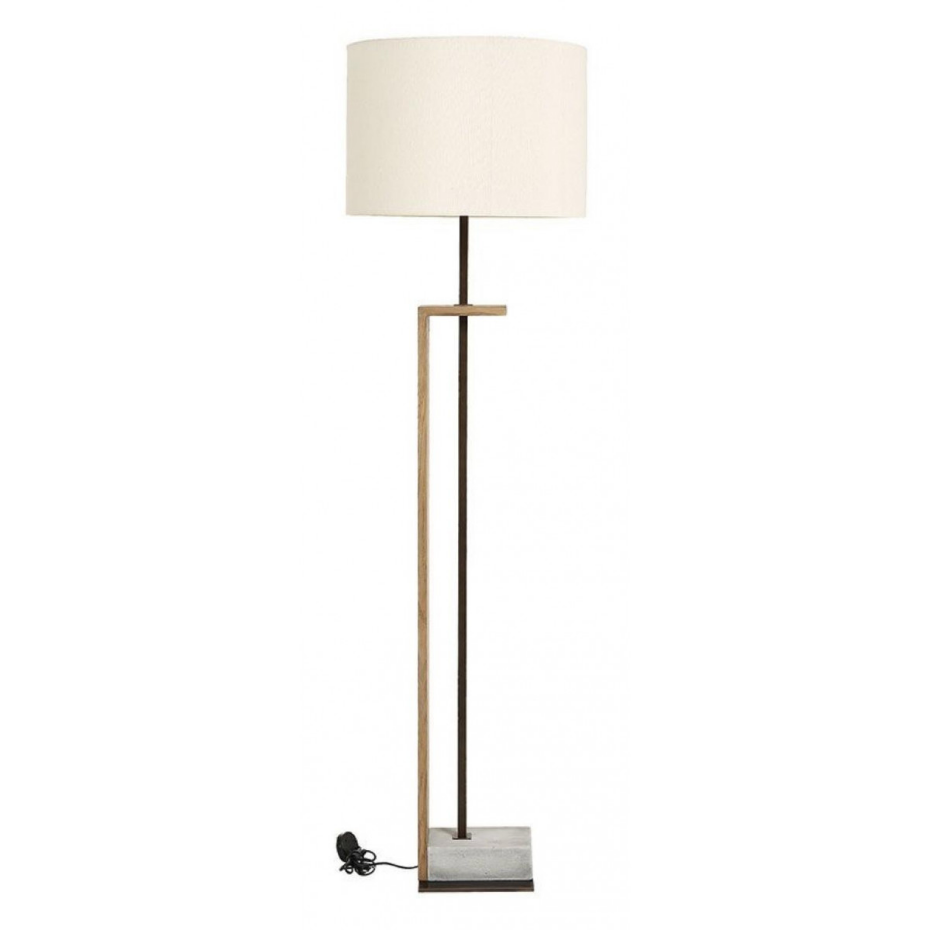 Lampadaire bois et béton - CHIC