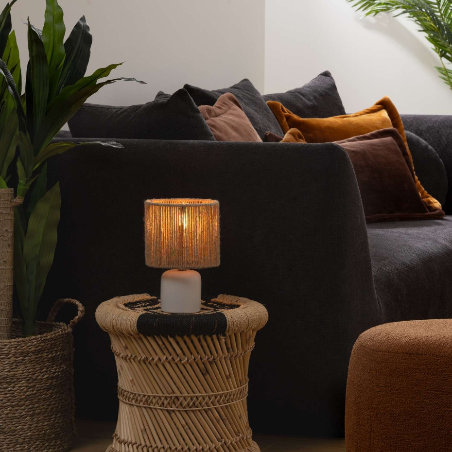Lampe cylindre en céramique