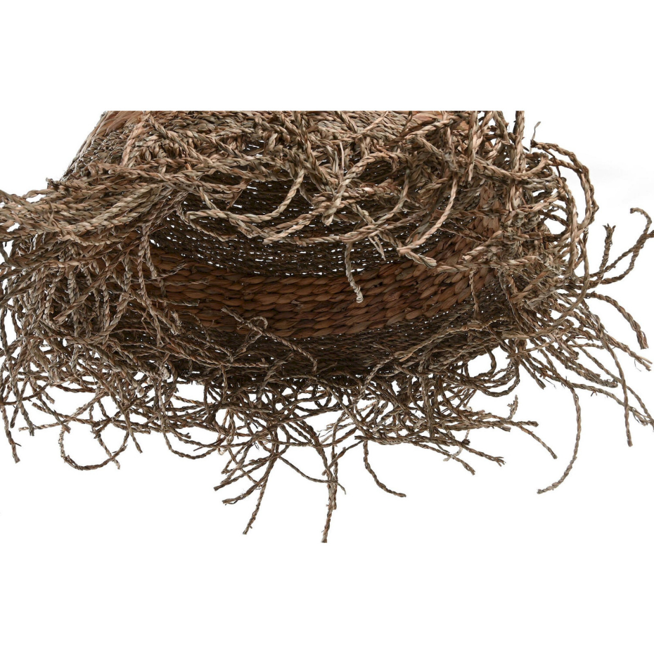 Suspension en fibre naturelle forme organique Boho