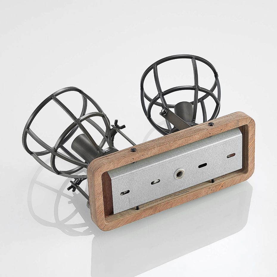 Plafonnier en bois vintage, Rutger