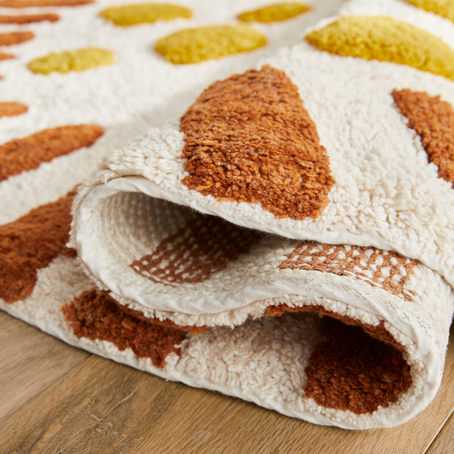 Tapis enfant rond coton biologique, Aarav