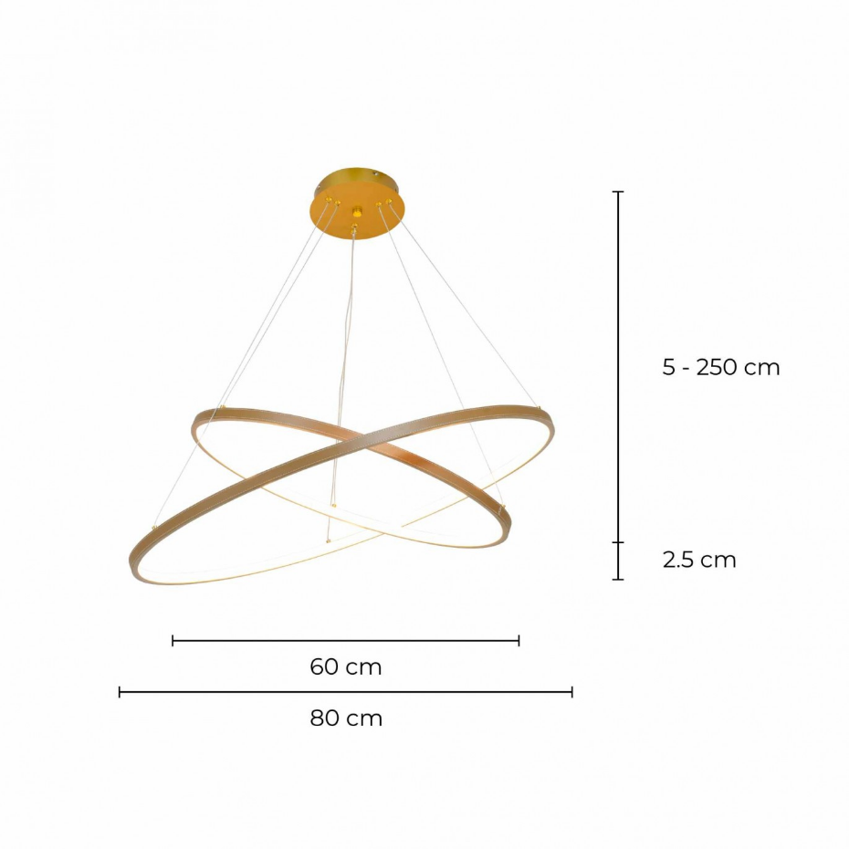 Suspension aspect cuir, APOLLON