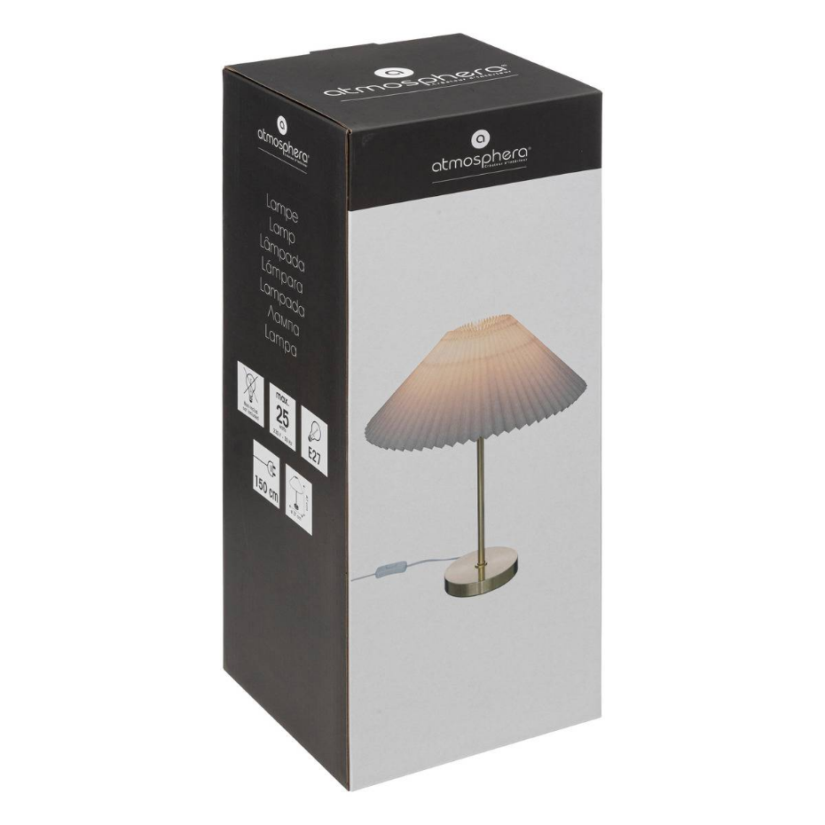 Lampe à poser métal tissu JILING