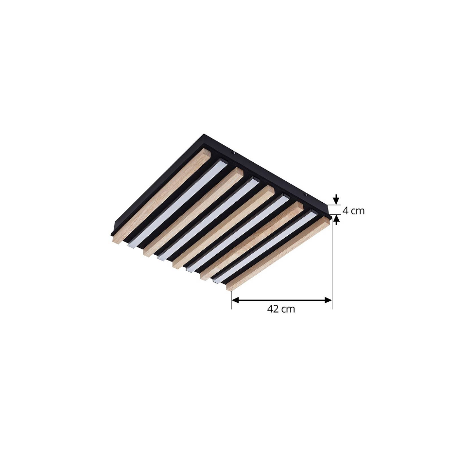Plafonnier en bois moderneLED, Firka