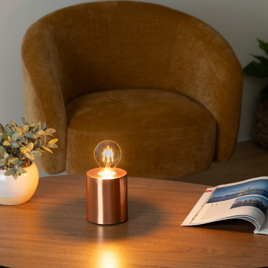 Lampe cylindrique métal SABA