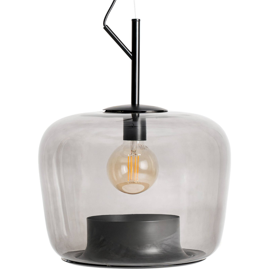 Lustre contemporain en cristal translucide