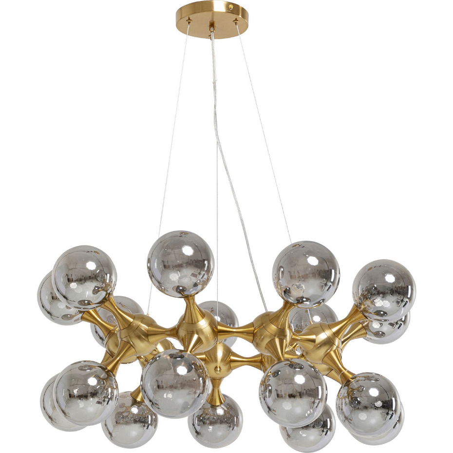 Suspension 18 abat-jours en verre, ATOMIC BALLS