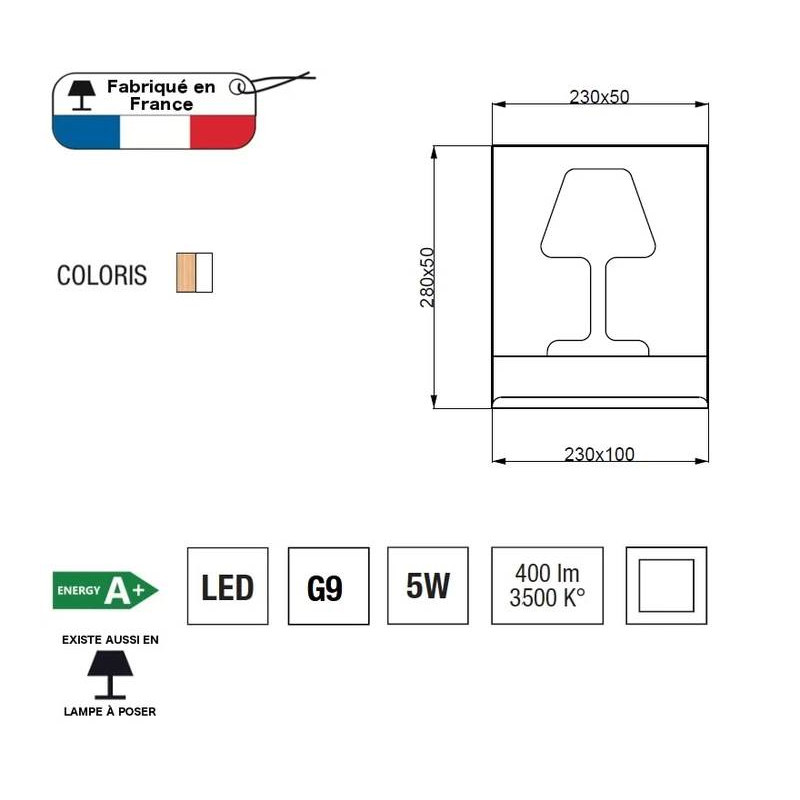 Applique en métal, LUXI AP
