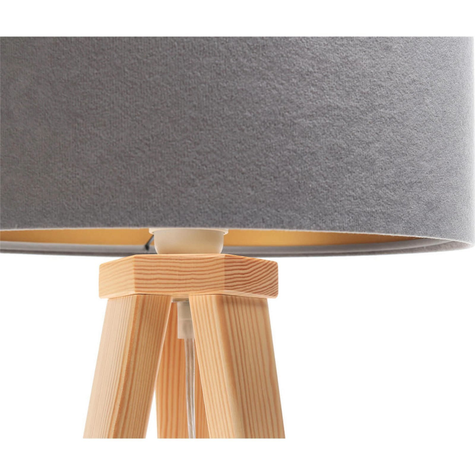 Lampe de chevet en bois Glamour