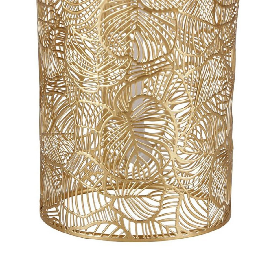 Lampe Métal Lin Calathéa Beige Dorée