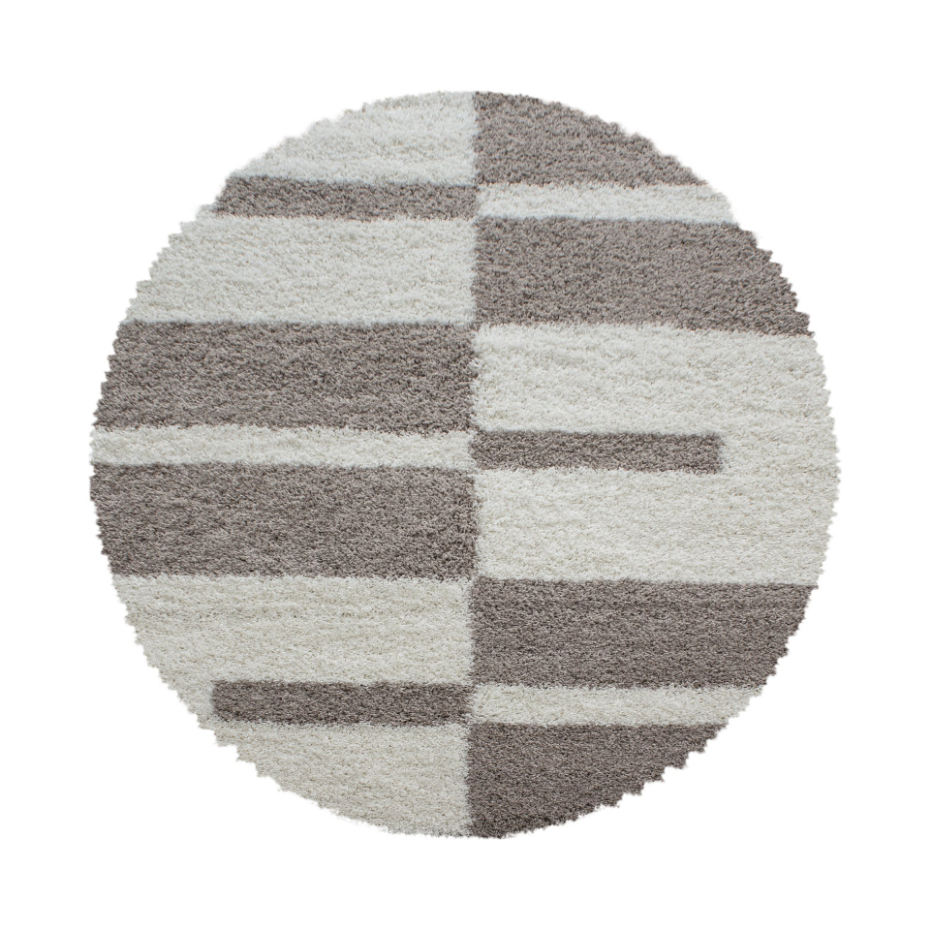 Tapis shaggy à motif géométrique GALA
