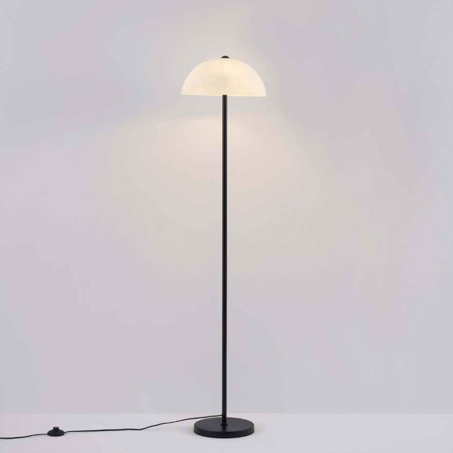 Lampadaire moderne à cloche en verre - MELITO