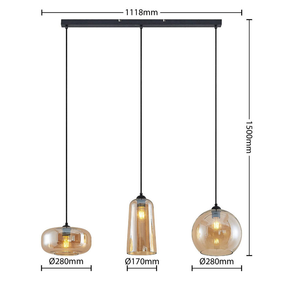 Suspension en verre vintage, Wilja