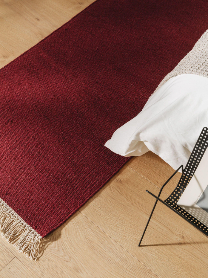 Tapis de couloir en laine tissé main LIV