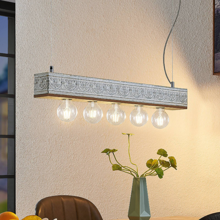 Suspension en bois vintage, Mella