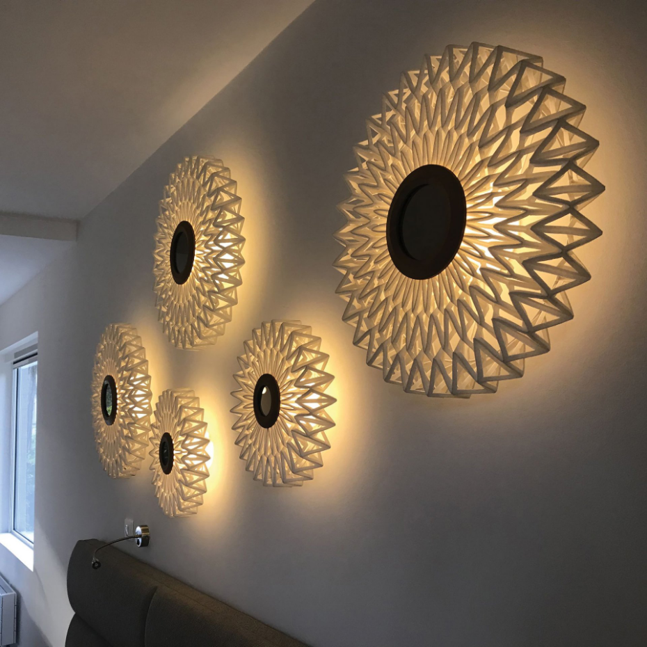 Applique en tissu cassé avec miroir