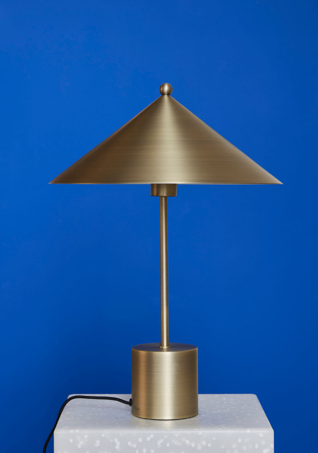 Lampe en métal avec abat-jour