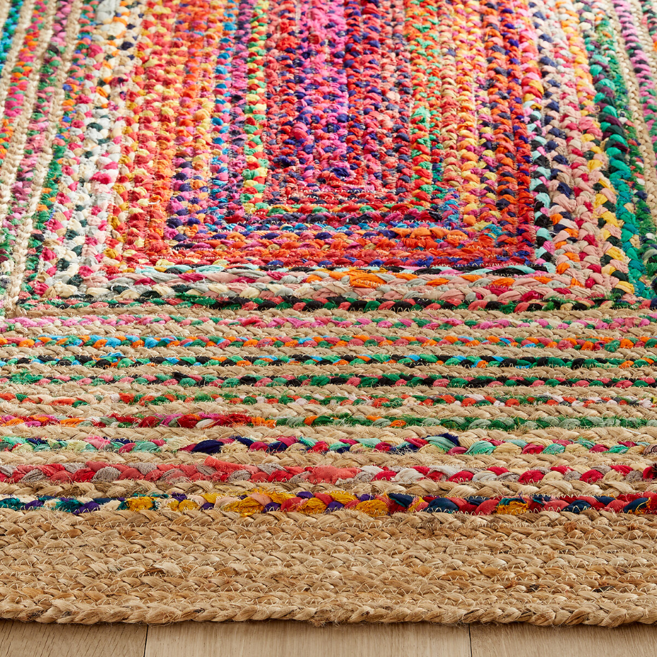 Tapis jute et coton recyclé, Jaco