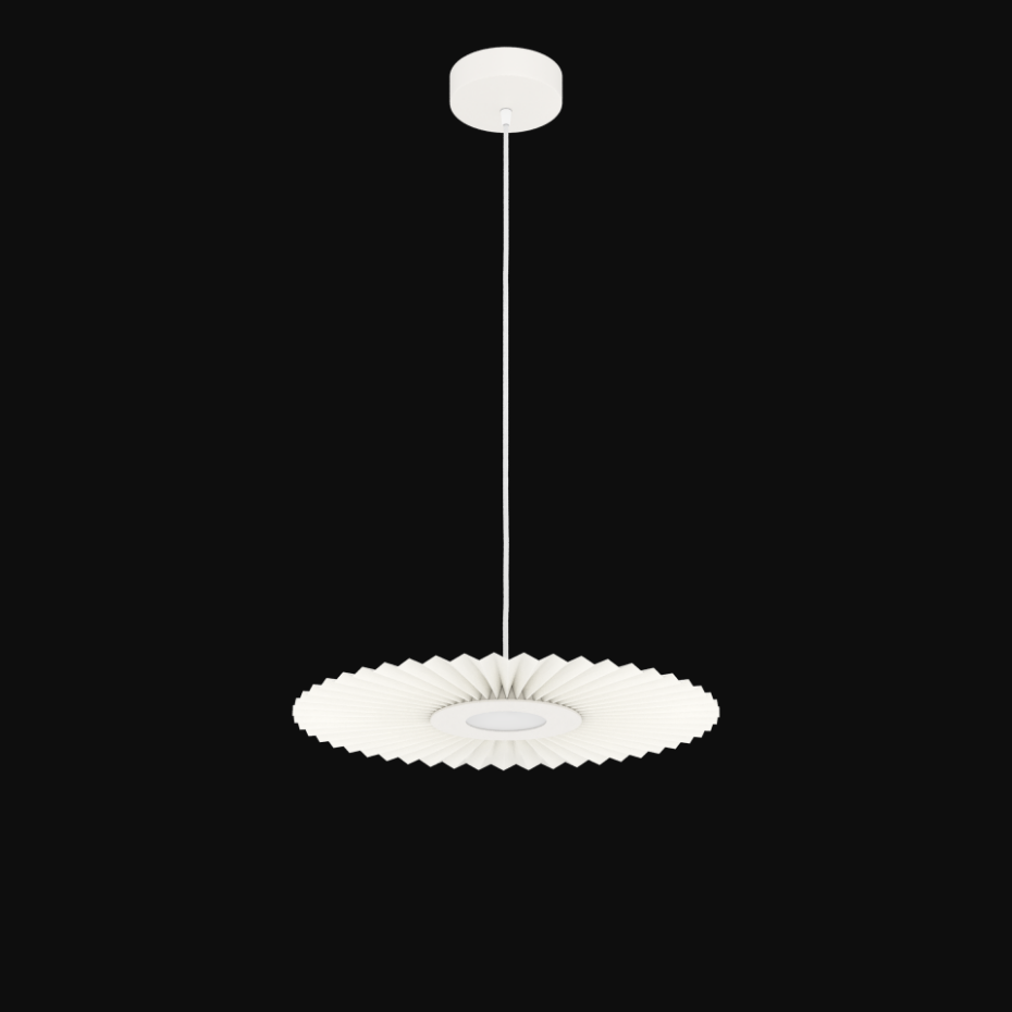 Suspension plafonnier plissée 50 cm, CARMEN