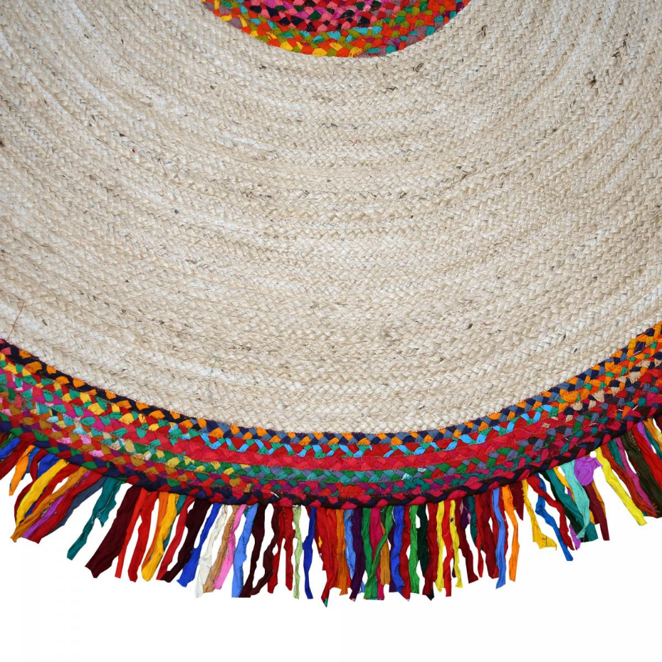 Tapis rond JT SATCH , tapis jute artisanal
