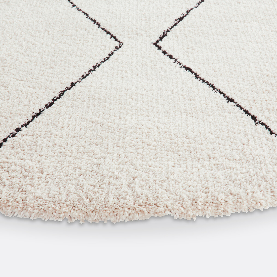 Tapis rond style berbère, Luna