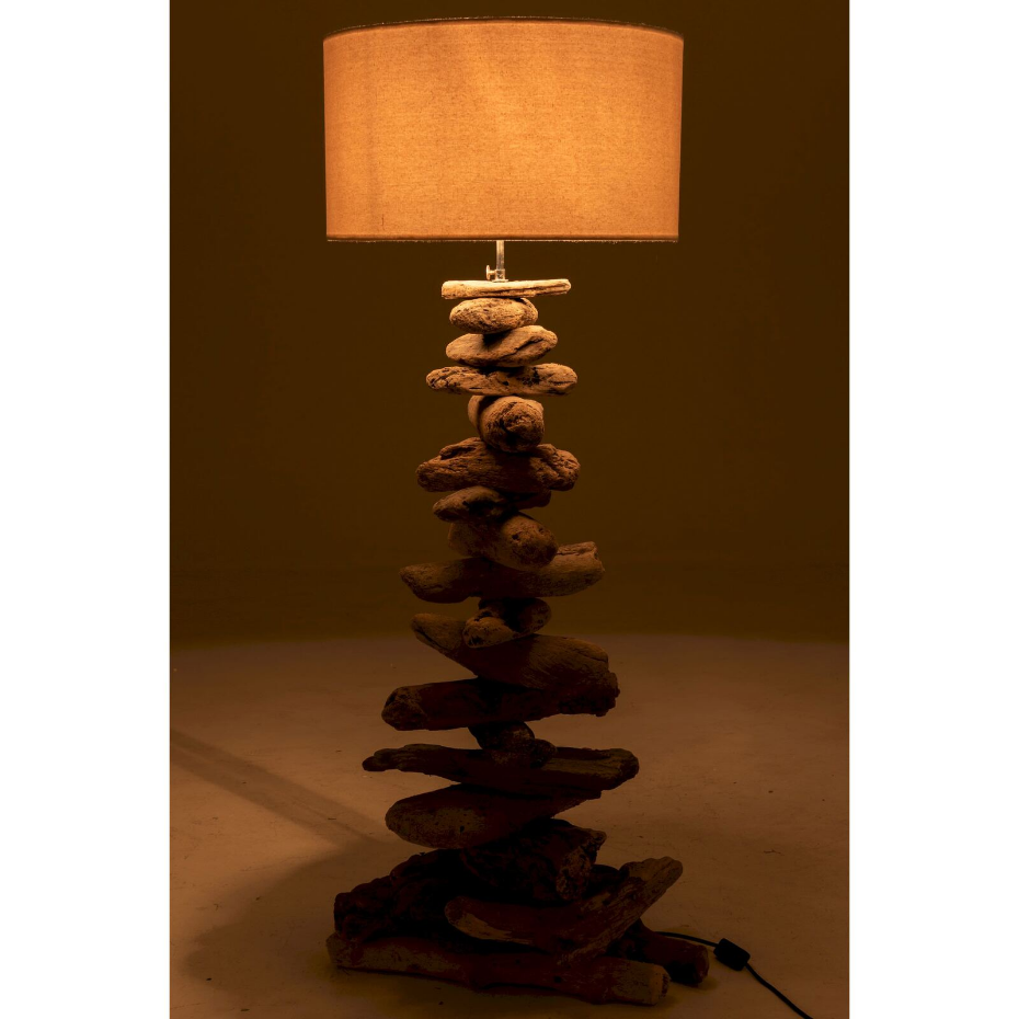 Lampadaire en bois pour salon