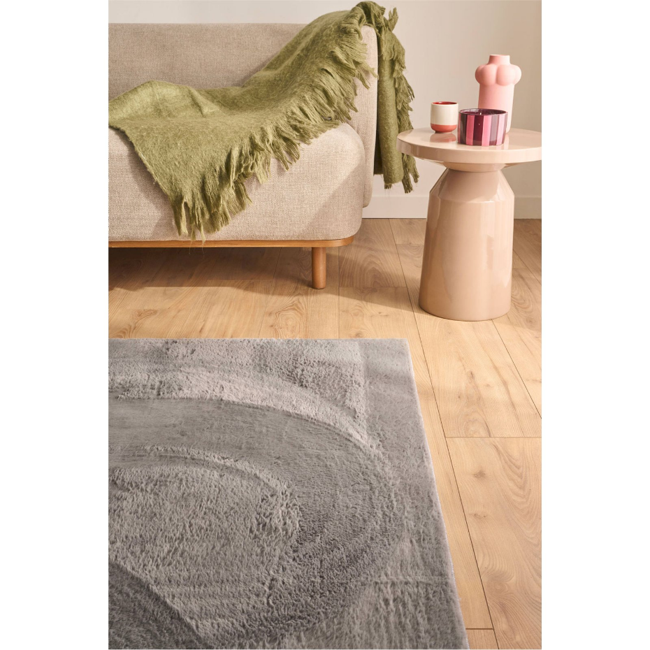 Tapis rectangulaire en polyester NUBE