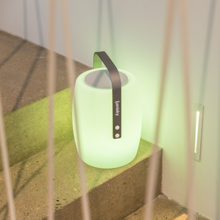 Lampe enceinte bluetooth multicolore LUCY PLAY H31cm